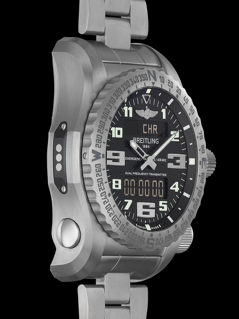 Black Breitling Emergency Replica Watches