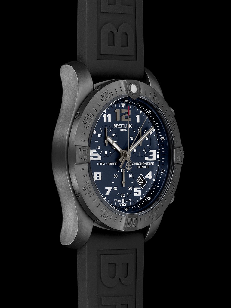 Black Titanium Case Breitling Professional Chronospace Evo Night Mission Replica Watches
