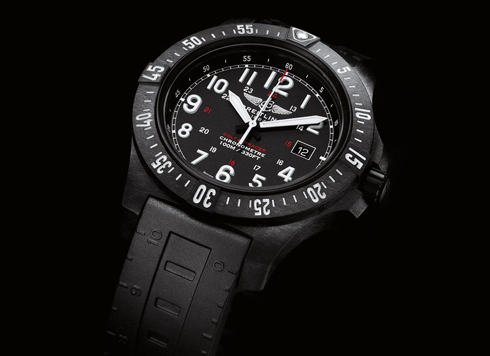 Black Dial Breitling Clot Skyracer Copy Watches